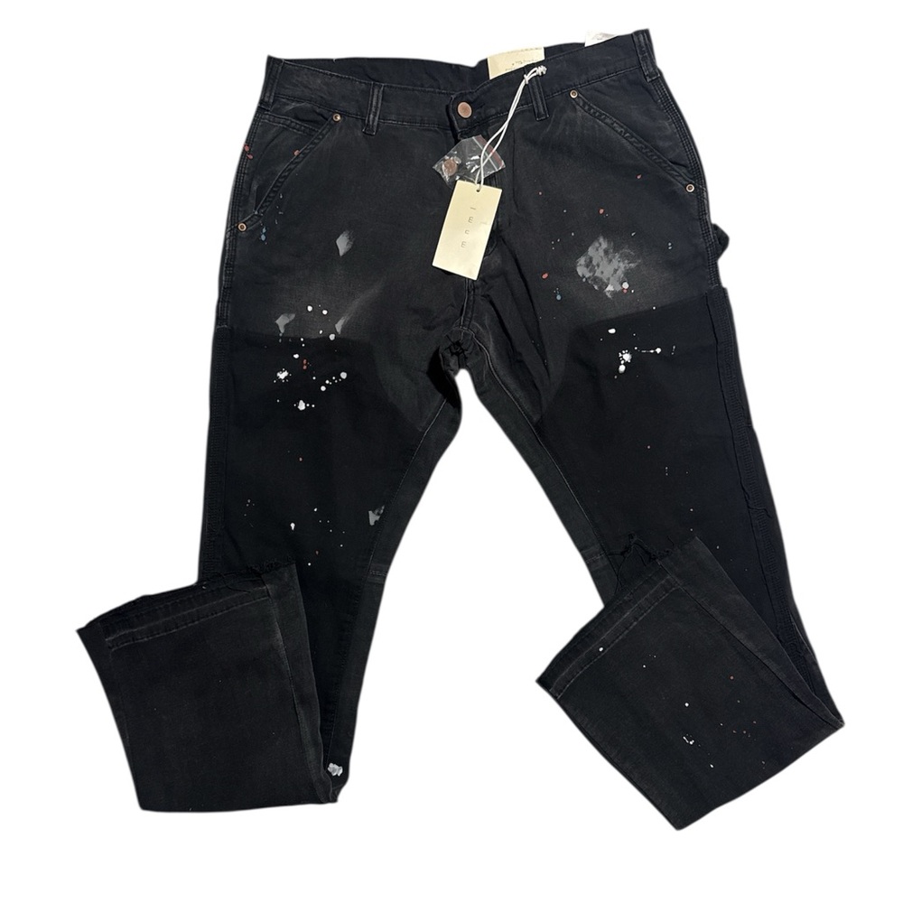 MNML- B243 FLARE DENIM in Black
